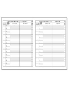 REGISTRO PROTOCOLLO LETTERE RICEVUTE-SPEDITE 21x31cm 100fg BM 0100114 BM SEGRETERIA 2