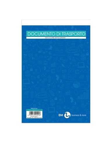 DOCUMENTO DI TRASPORTO 150x225mm 50fgx3 copie(mitt-dest-vett) BM 0100401 BM MAGAZZINO-TRASPORTI