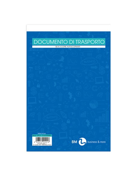 DOCUMENTO DI TRASPORTO 150x225mm 50fgx3 copie(mitt-dest-vett) BM 0100401 BM MAGAZZINO-TRASPORTI