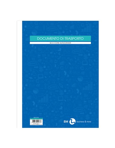 BLOCCO DDT 225X297mm 50fgx3copie (mitt-dest-vett) BM 0100237