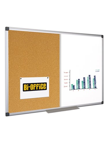 LAVAGNA COMBINATA BIANCA/SUGHERO 60X90CM Bi-Office XA0303170 BI-OFFICE LAVAGNE COMBINATE