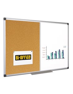 LAVAGNA COMBINATA BIANCA/SUGHERO 90x120CM Bi-Office XA0503170 BI-OFFICE LAVAGNE COMBINATE