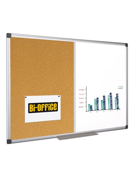 LAVAGNA COMBINATA BIANCA/SUGHERO 90x120CM Bi-Office XA0503170 BI-OFFICE LAVAGNE COMBINATE