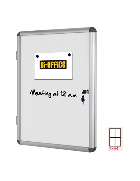 BACHECA PER INTERNI BIANCA MAGN. 4XA4 VERT. Bi-Office VT610109150 BI-OFFICE BACHECHE PER INTERNI