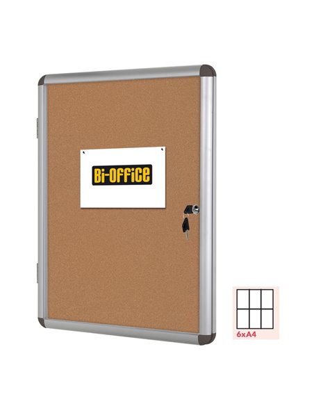 BACHECA PER INTERNI FONDO SUGHERO 6XA4 ORIZZONTALE Bi-Office VT620101150 BI-OFFICE BACHECHE PER INTERNI