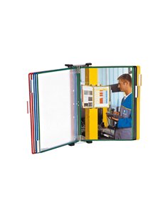 LEGGIO DA MURO CON 10 TASCHE PVC COLORI ASS. T-Technic Djois B414109