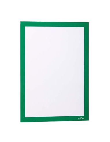 Cornice espositiva adesiva Duraframe® A4 21x29,7cm verde DURABLE 4872-05 DURABLE CORNICI DA PARETE E SUPPORTI