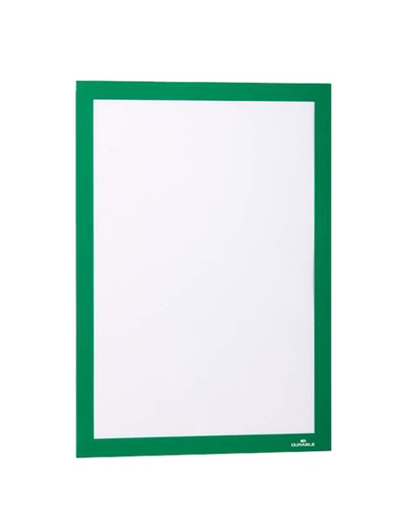 Cornice espositiva adesiva Duraframe® A4 21x29,7cm verde DURABLE 4872-05 DURABLE CORNICI DA PARETE E SUPPORTI