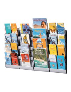 ESPOSITORE DA PARETE A 4 TASCHE A5 MAXI SYSTEM K540655 PAPERFLOW PORTADEPLIANT DA PARETE
