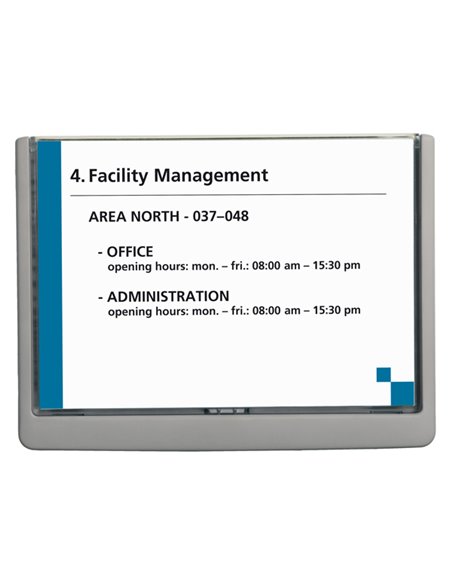 TARGA FUORI PORTA CLICK SIGN 210x149MM (A5) DURABLE 4866-37 DURABLE TARGHE
