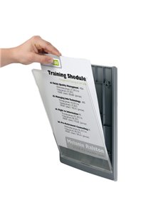 TARGA FUORI PORTA CLICK SIGN 210x149MM (A5) DURABLE 4866-37 DURABLE TARGHE 2