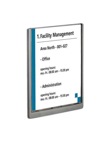 TARGA FUORI PORTA CLICK SIGN 210x297MM (A4) DURABLE 4867-37 DURABLE TARGHE