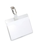 25 PORTANOME TASCA APERTA 60x90mm clip in metallo DURABLE 8106-19