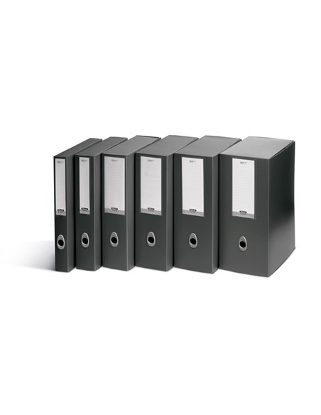 SCATOLA PROGETTO PLUS VIP DORSO 4CM GRIGIO ANTRACITE 1007001 FELLOWES SCATOLE ARCHIVIO CON BOTTONE