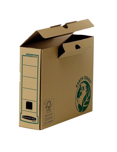 Scatola archivio A4 dorso 80mm Banker Box Earth series 4470101 BANKERS BOX SCATOLE ARCHIVIO CON BOTTONE