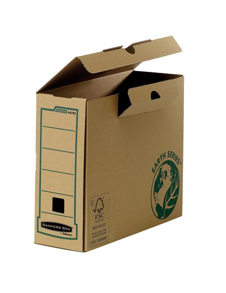 Scatola archivio A4 dorso 100mm Banker Box Earth series 4470201 BANKERS BOX SCATOLE ARCHIVIO CON BOTTONE