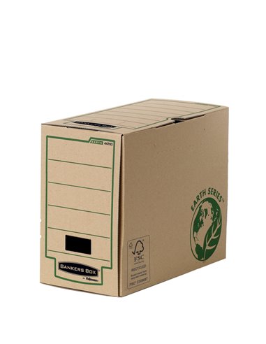 Scatola archivio A4 dorso 150mm Banker Box Earth series 4470301 BANKERS BOX SCATOLE ARCHIVIO CON BOTTONE