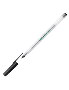 SCATOLA 60 PENNE A SFERA BIC® ECOlutions™ Round Stic™ NERO 1.0MM 8932393 BIC CON CAPPUCCIO 2
