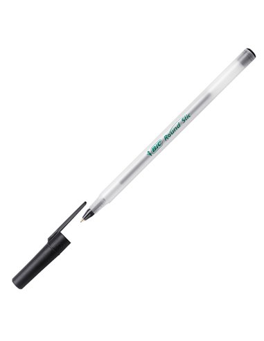 SCATOLA 60 PENNE A SFERA BIC® ECOlutions™ Round Stic™ NERO 1.0MM 8932393 BIC CON CAPPUCCIO