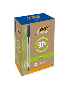 SCATOLA 60 PENNE A SFERA BIC® ECOlutions™ Round Stic™ BLU 1.0MM 8932403 BIC CON CAPPUCCIO
