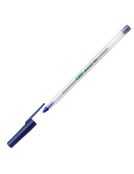 SCATOLA 60 PENNE A SFERA BIC® ECOlutions™ Round Stic™ BLU 1.0MM 8932403 BIC CON CAPPUCCIO