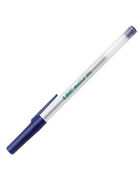 SCATOLA 60 PENNE A SFERA BIC® ECOlutions™ Round Stic™ BLU 1.0MM 8932403 BIC CON CAPPUCCIO