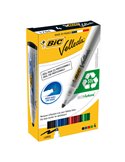 ASTUCCIO 4 MARCATORI P.TONDA Whiteboard VELLEDA® 1701 Recycled BIC® 904941
