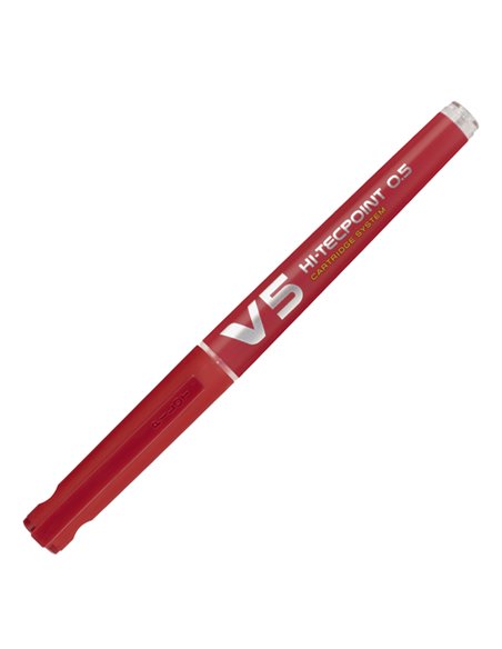 ROLLER HI-TECPOINT V5 RICARICABILE ROSSO BEGREEN PILOT 040327 PILOT CON CAPPUCCIO
