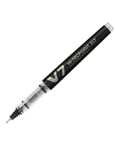 ROLLER HI-TECPOINT V7 RICARICABILE NERO PILOT 040345 PILOT CON CAPPUCCIO