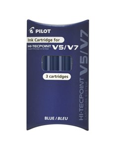 SET 3 REFILL ROLLER HI-TECPOINT V5-V7 RICARICABILE BLU BEGREEN PILOT 040336 PILOT REFILL ROLLER