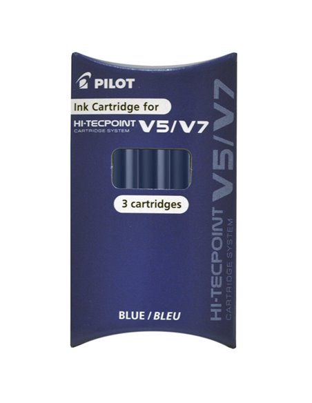 SET 3 REFILL ROLLER HI-TECPOINT V5-V7 RICARICABILE BLU BEGREEN PILOT 040336 PILOT REFILL ROLLER