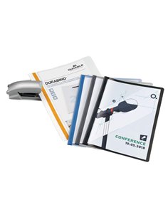 CARTELLINA A4 Durabind AZZURRO per RILEGATURA A PUNTI 2250 DURABLE 2250-06 DURABLE CARTELLINE AD AGHI PLASTICA 2