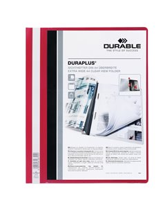 CARTELLINA A4 AD AGHI PERSONALIZZABILE ROSSO DURAPLUS 2579 2579-03 DURABLE CARTELLINE AD AGHI PLASTICA