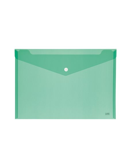 BUSTA CON BOTTONE 24x18,5cm -ORIZZ COLORI ASSORTITI LEBEZ 80194 LEBEZ CARTELLINE IN PLASTICA CON BOTTONE