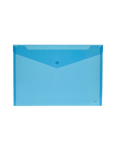 BUSTA CON BOTTONE 18,5x13,5cm - ORIZZ. COLORI ASSORTITI LEBEZ 80195