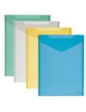 BUSTA CON BOTTONE 11,5x15,5cm - VERT. COLORI ASSORTITI LEBEZ 80200