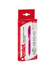 Astuccio 4 roller a scatto Energel X BL107 0.7mm Pentel 0100786