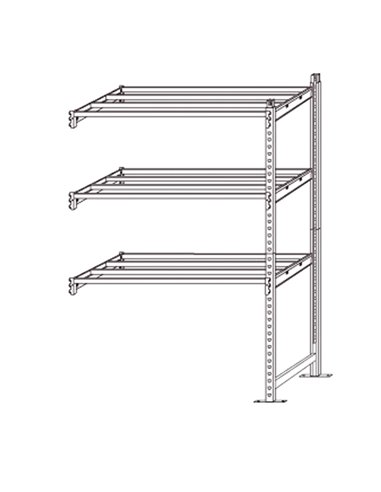Scaffale Rang'Eco300 3 ripiani 100x60xH200cm - Modulo Aggiunta K603161 PAPERFLOW SCAFFALI