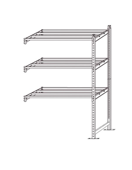 Scaffale Rang'Eco300 3 ripiani 100x60xH200cm - Modulo Aggiunta K603161 PAPERFLOW SCAFFALI