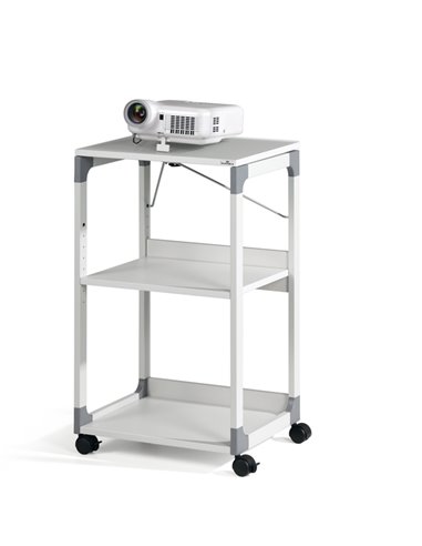 CARRELLO PER VIDEOPROIETTORE Serie SYSTEM GRIGIO 3701-10 DURABLE CARRELLI MULTIFUNZIONE E STAZIONI DI LAVORO