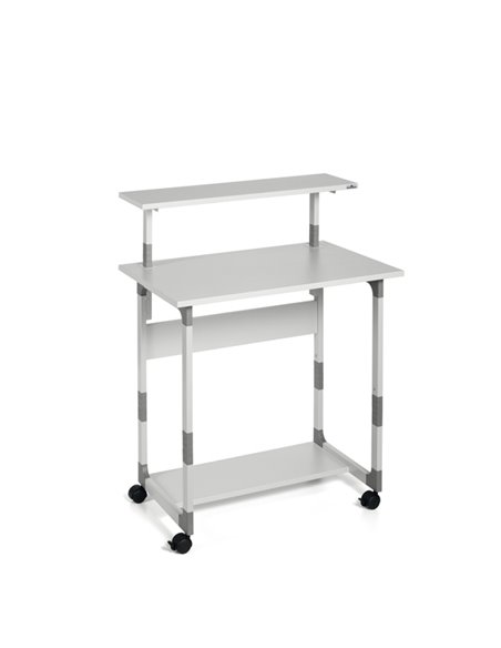 PC WORKSTATION SYSTEM 80 VH GRIGIO 3718-10 DURABLE CARRELLI MULTIFUNZIONE E STAZIONI DI LAVORO