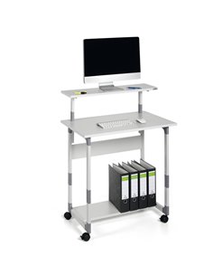PC WORKSTATION SYSTEM 80 VH GRIGIO 3718-10 DURABLE CARRELLI MULTIFUNZIONE E STAZIONI DI LAVORO 2