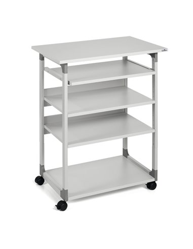 PC WORKSTATION SYSTEM 75 VH GRIGIO 3720-10 DURABLE CARRELLI MULTIFUNZIONE E STAZIONI DI LAVORO