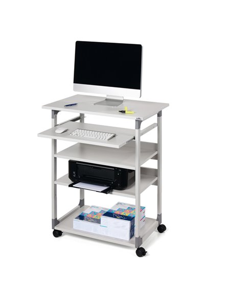 PC WORKSTATION SYSTEM 75 VH GRIGIO 3720-10 DURABLE CARRELLI MULTIFUNZIONE E STAZIONI DI LAVORO