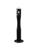 Portacenere a colonna H100cm in acciaio nero 108006