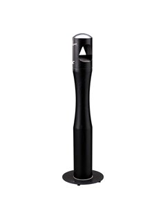 Portacenere a colonna H100cm in acciaio nero 108006 Medial CESTINI E POSACENERE