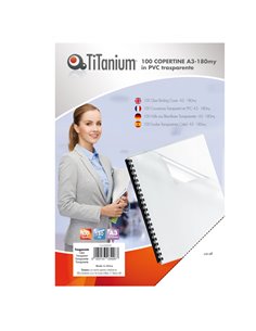 100 COPERTINE A3 PVC TRASPARENTE 180my TiTanium PVC118-3SL
