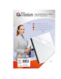 100 COPERTINE A4 PVC TRASPARENTE 150my TiTanium PB100-19T