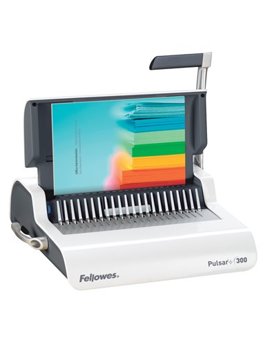 RILEGATRICE MANUALE PULSAR+300 A DORSO PLASTICO FELLOWES 5627601 FELLOWES RILEGATRICI AD ANELLI