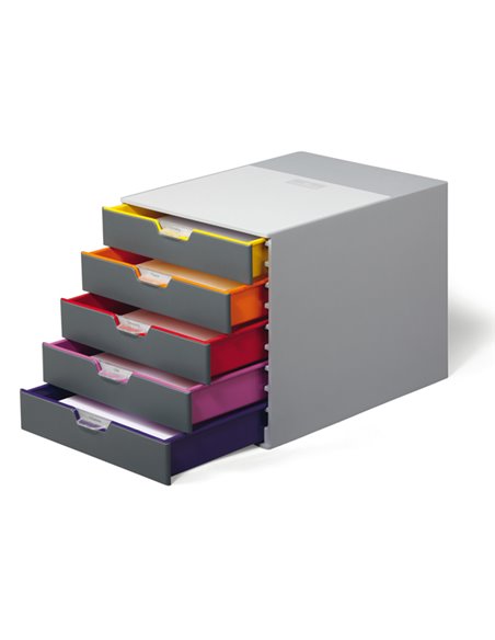 CASSETTIERA A 5 CASSETTI VARICOLOR DURABLE 7605-27 DURABLE CASSETTIERE DA SCRIVANIA